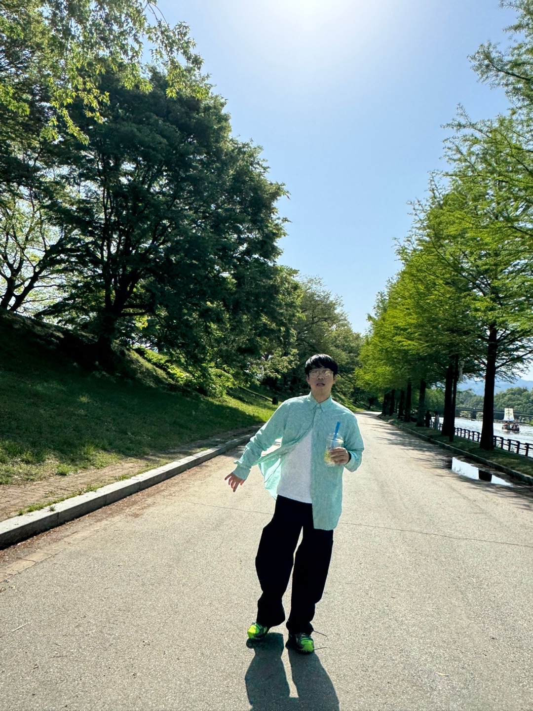 (W) Nike x Off-White Zoom Terra Kiger 5 Electric Green, Nonnod Flexible Pants Black 착용 스타일 - 7