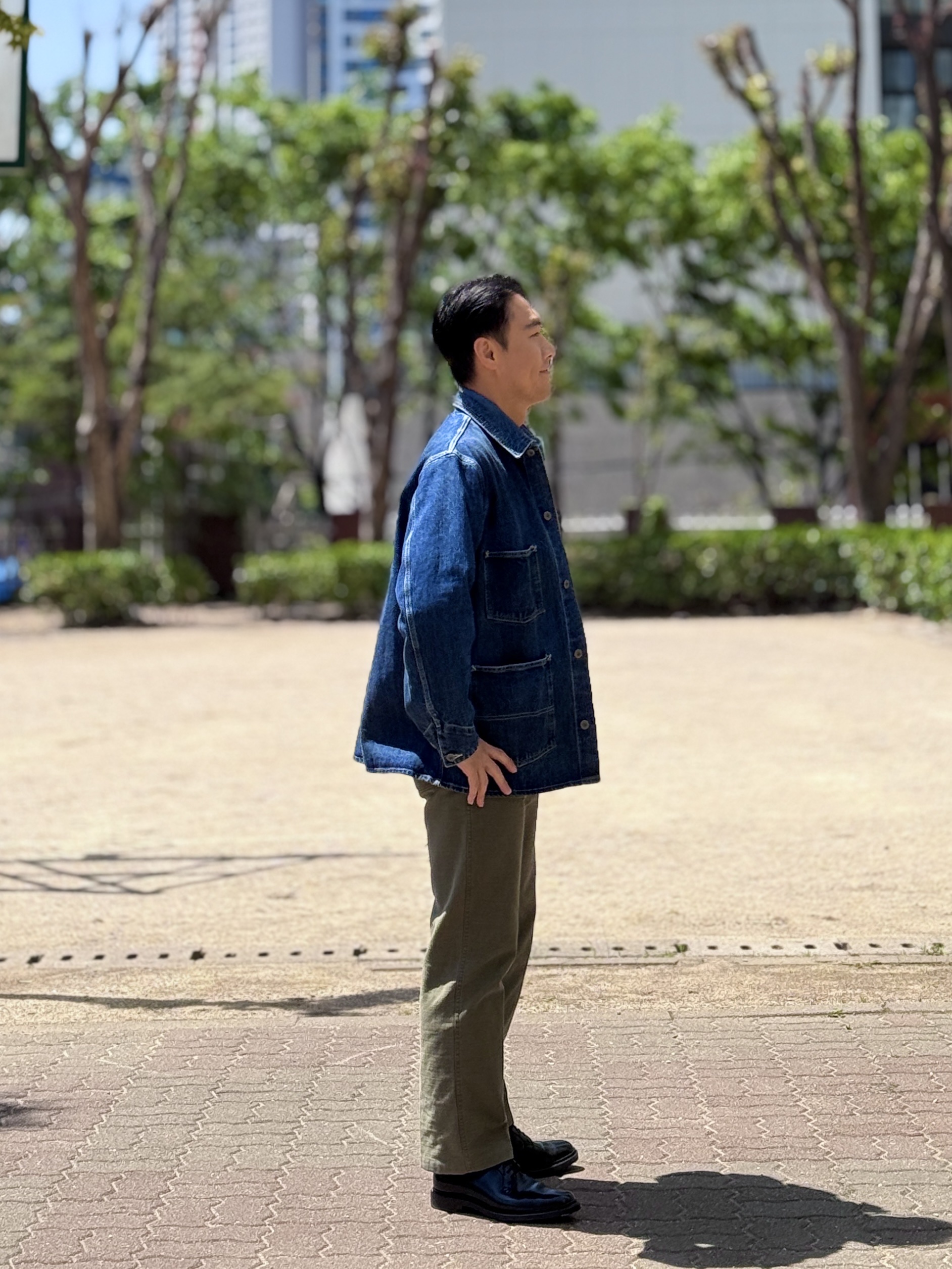 Alden 9901 Cordovan Plain Toe Blucher Oxford Black - E 착용 스타일 - 3