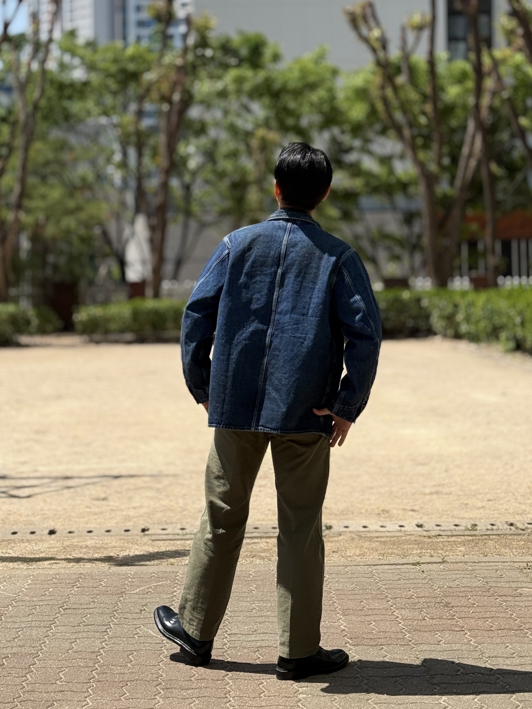 Alden 9901 Cordovan Plain Toe Blucher Oxford Black - E 착용 스타일 - 4