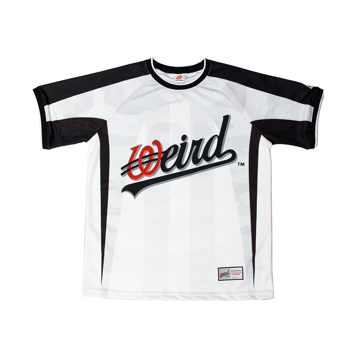 위얼드월드 챔피언스리그 스타디움 싸커져지 화이트(Weird world Champions League Stadium Soccer Jersey White)