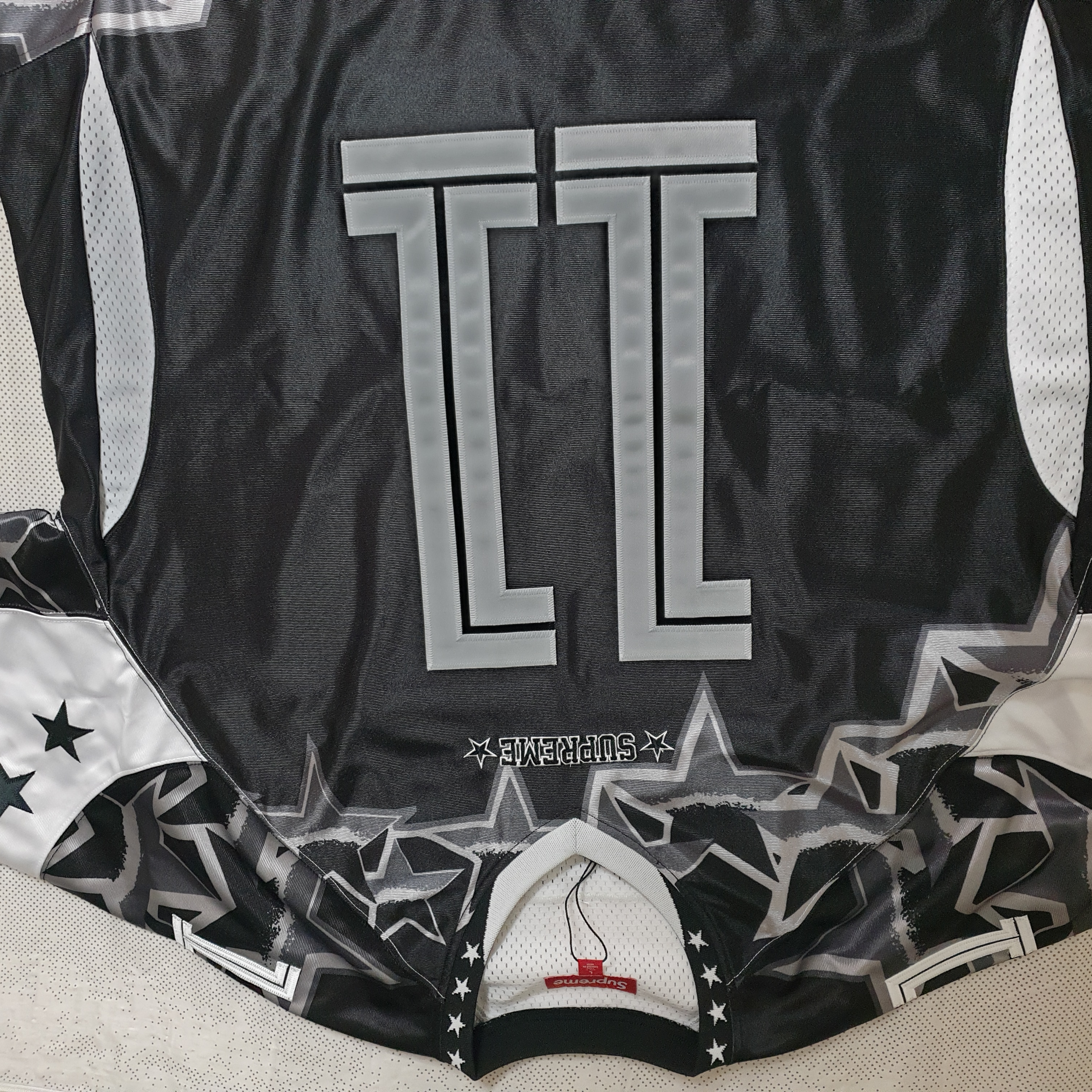 Supreme Stars Football Jersey Black - 25SS 착용 스타일 - 2