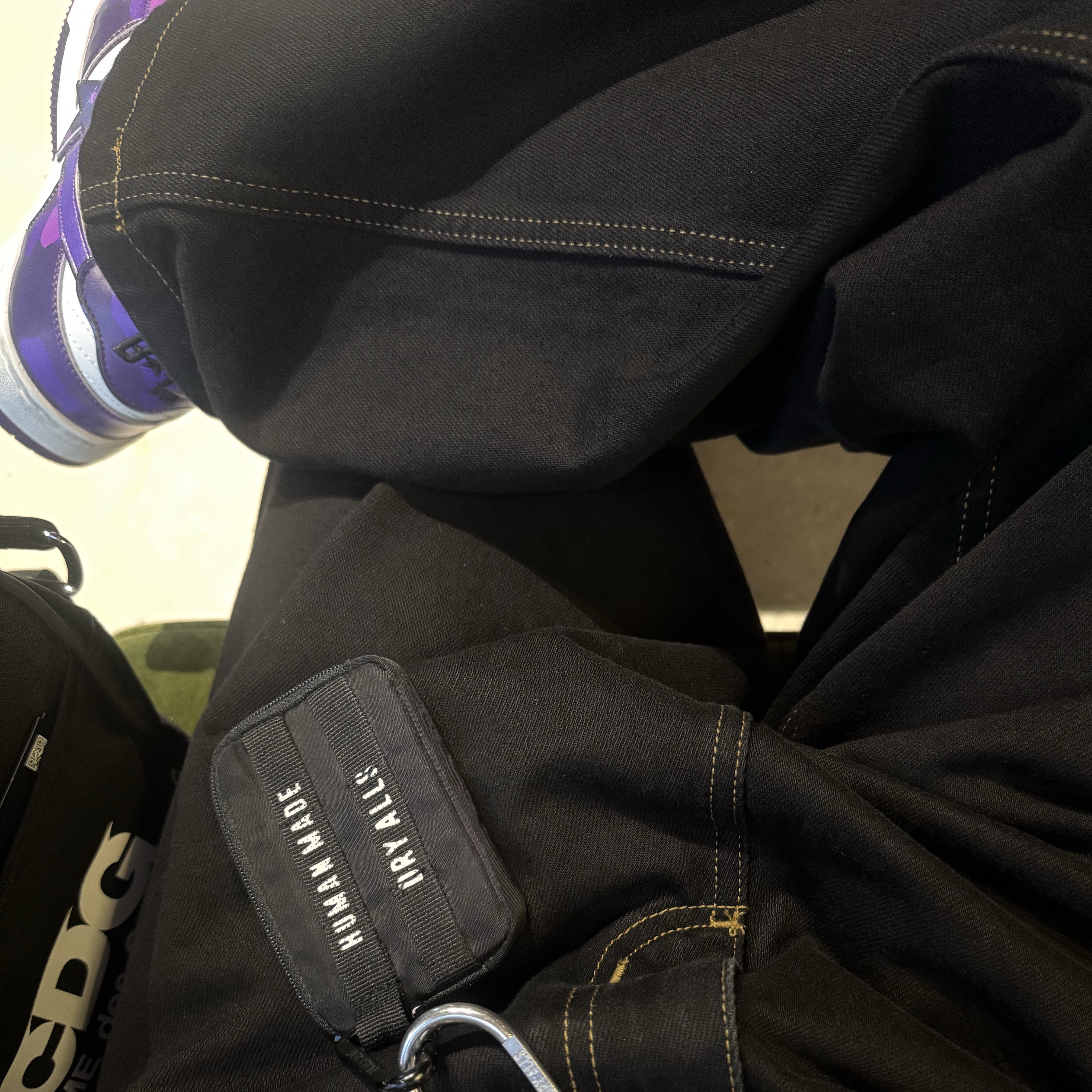 (W) BAPE SK8 Sta #1 Purple, BAPE SK8 Sta #1 M2 Purple 착용 스타일 - 1