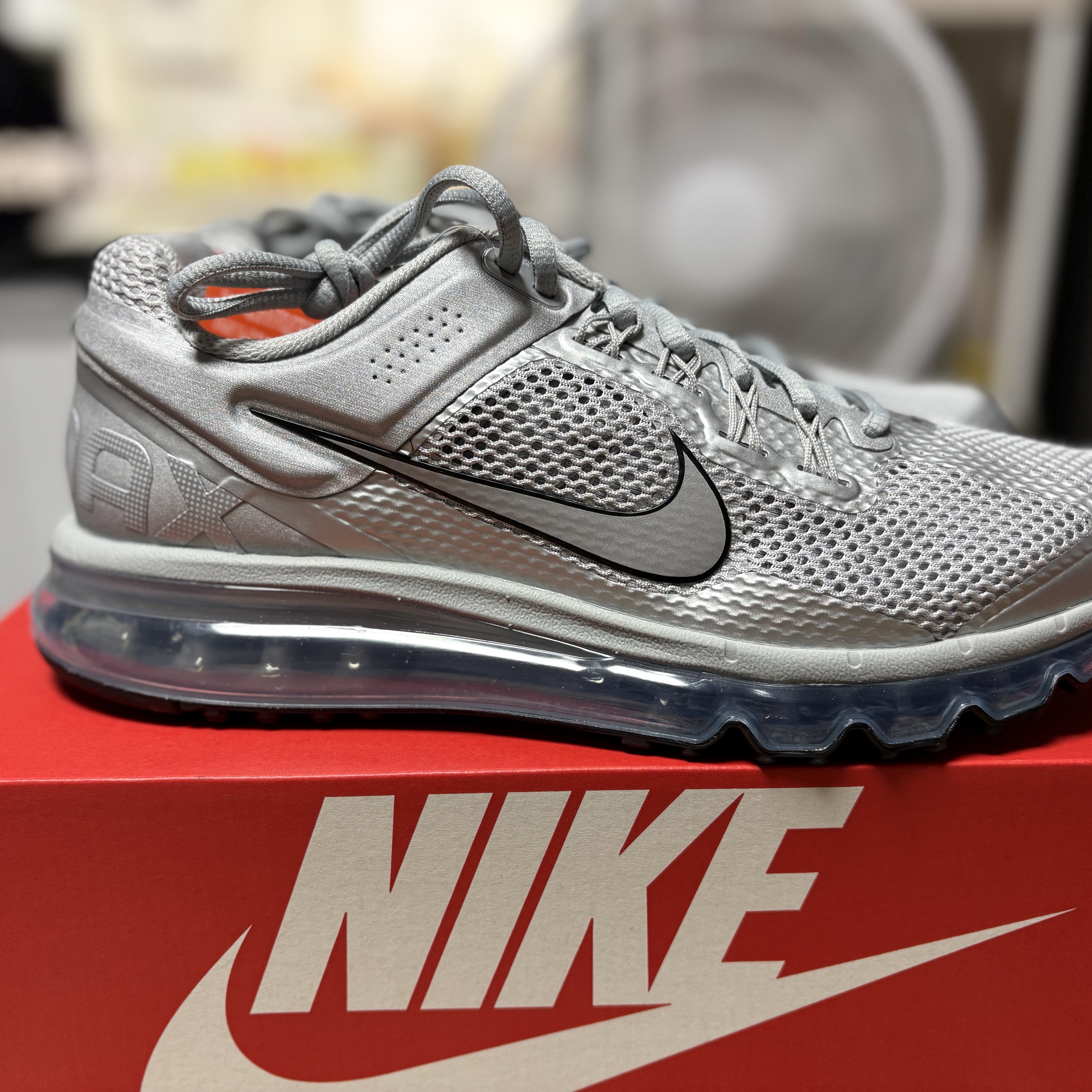 Nike Air Max 2013 Metallic Silver Flat Silver 착용 스타일 - 3