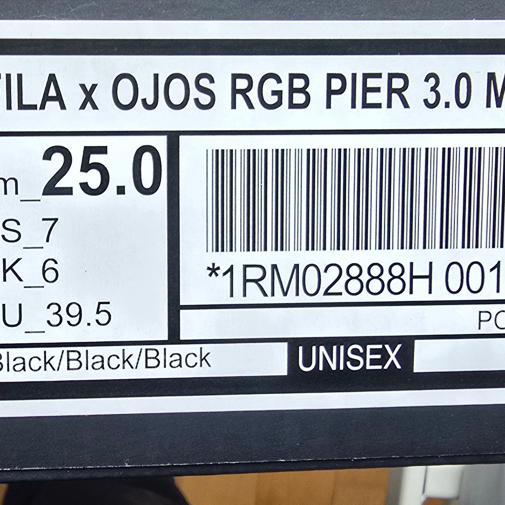 (W) Fila x Ojos RGB Pier 3.0 MJ Black 착용 스타일 - 4
