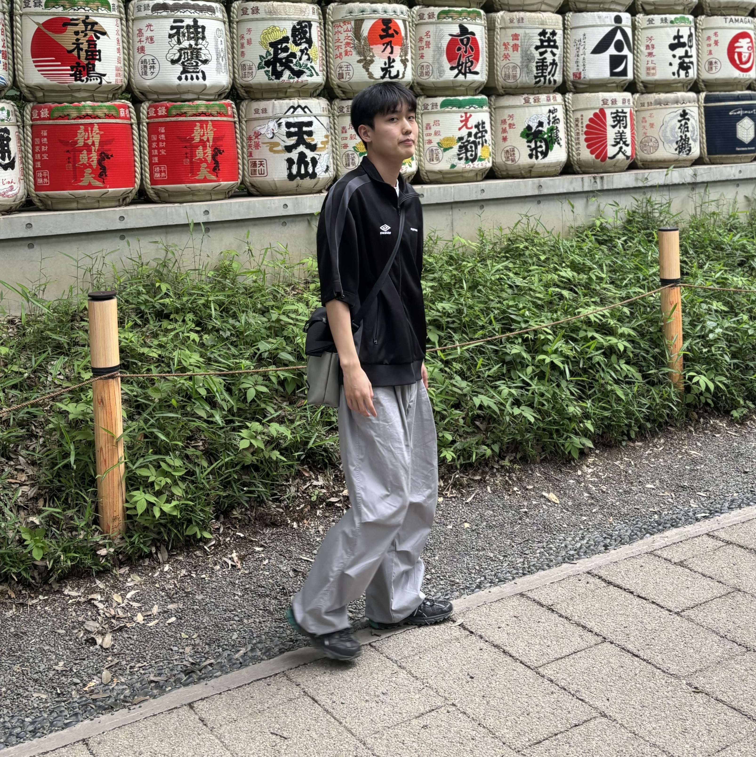 Supreme x Umbro Snap Sleeve Jacket Black - 23SS 착용 스타일 - 1