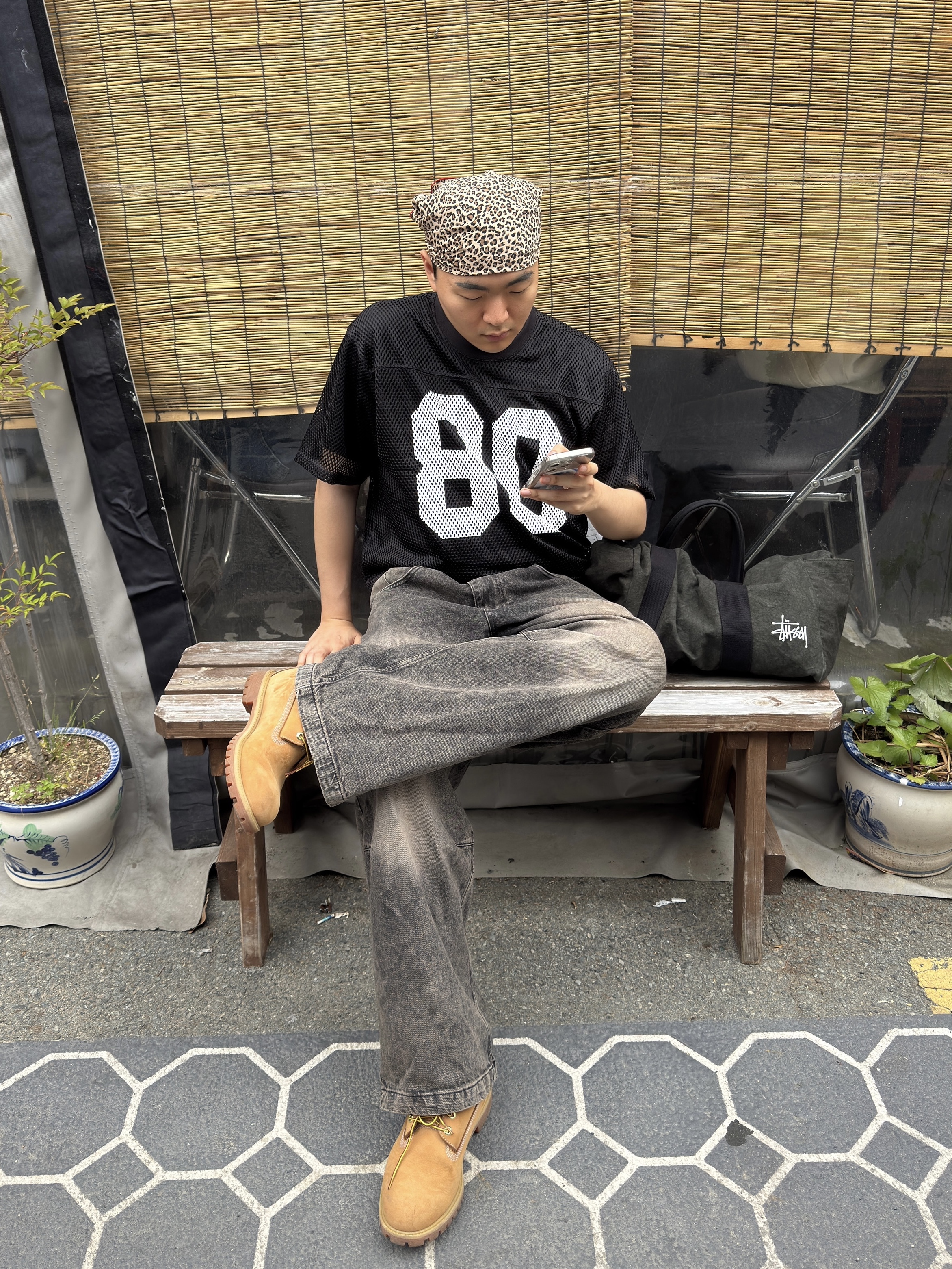 Stussy Canvas Flight Bag Washed Black, Timberland Premium 6 inch Waterproof Boot Wheat Nubuck - Wide 착용 스타일 - 4