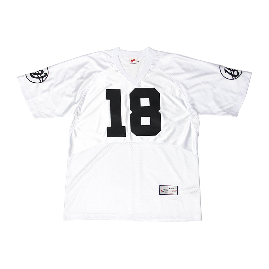 W25ISS04-WHT Weird World 18 Rugby Tshirts White