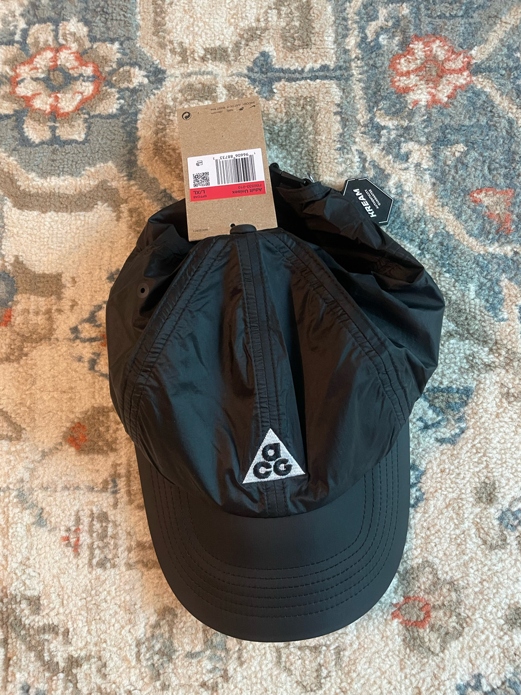 Nike ACG Trail Cap Black 착용 스타일 - 1