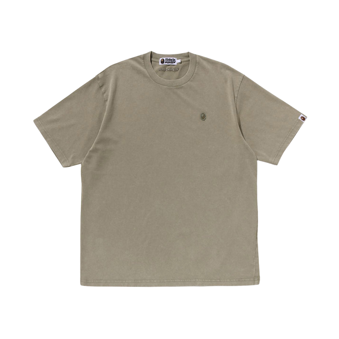 - BAPE Garment Dye One Point Relaxed Fit T-Shirt Olive Drab