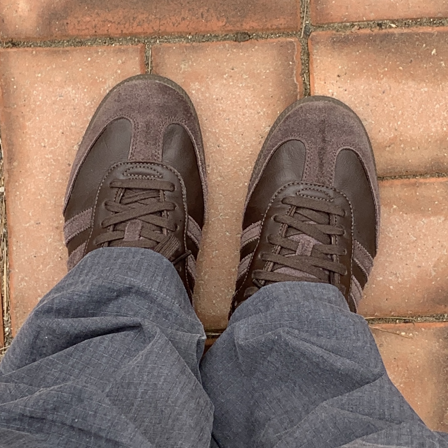 Adidas Samba Brown 착용 스타일