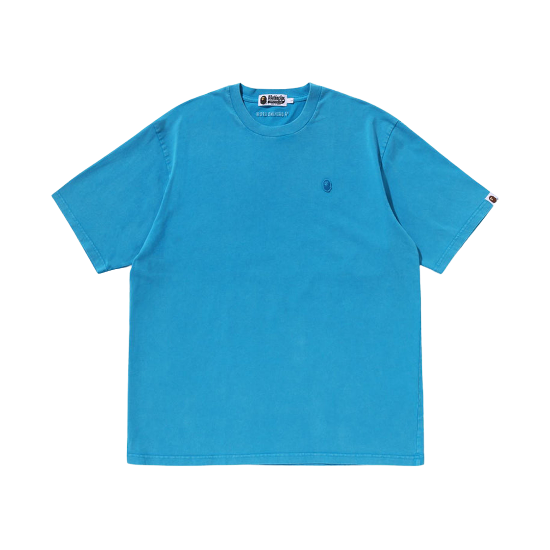 - BAPE Garment Dye One Point Relaxed Fit T-Shirt Blue