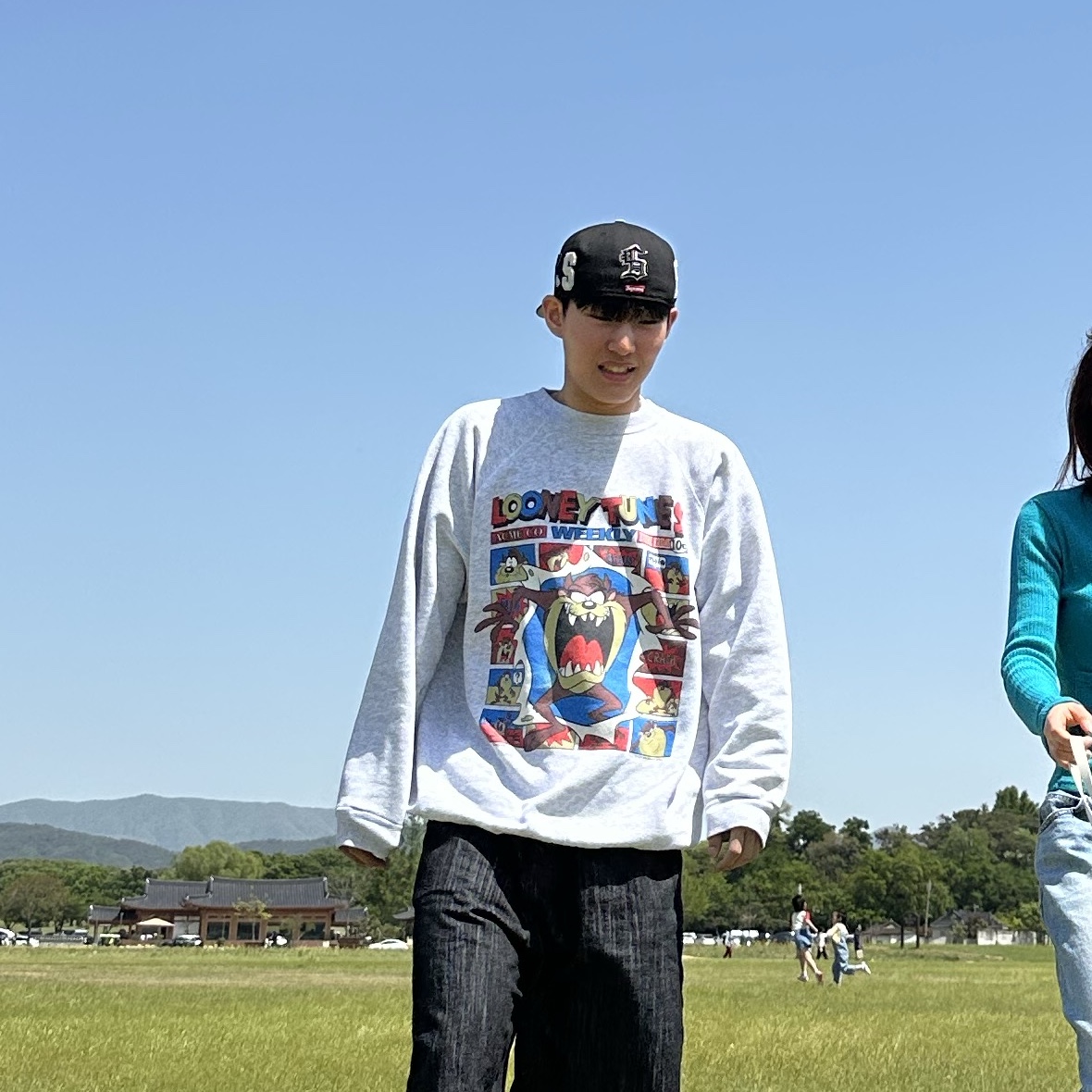 Supreme Multi S Logo New Era Black - 25SS 착용 스타일 - 1