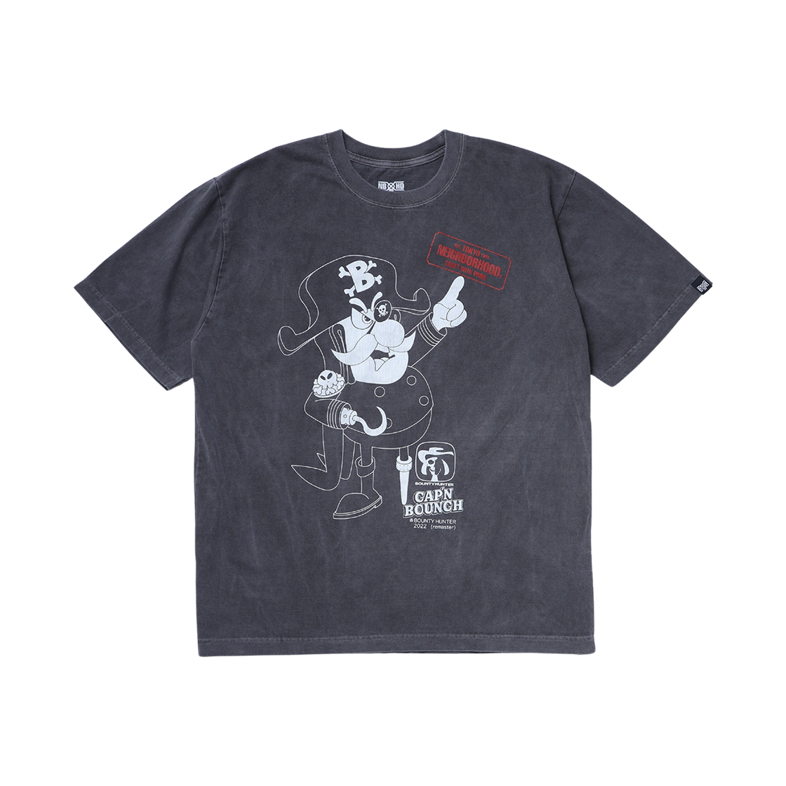 네이버후드 x 바운티 헌터 티셔츠 숏슬리브 1 블랙(Neighborhood x Bounty Hunter T-Shirt S/S 1 Black)