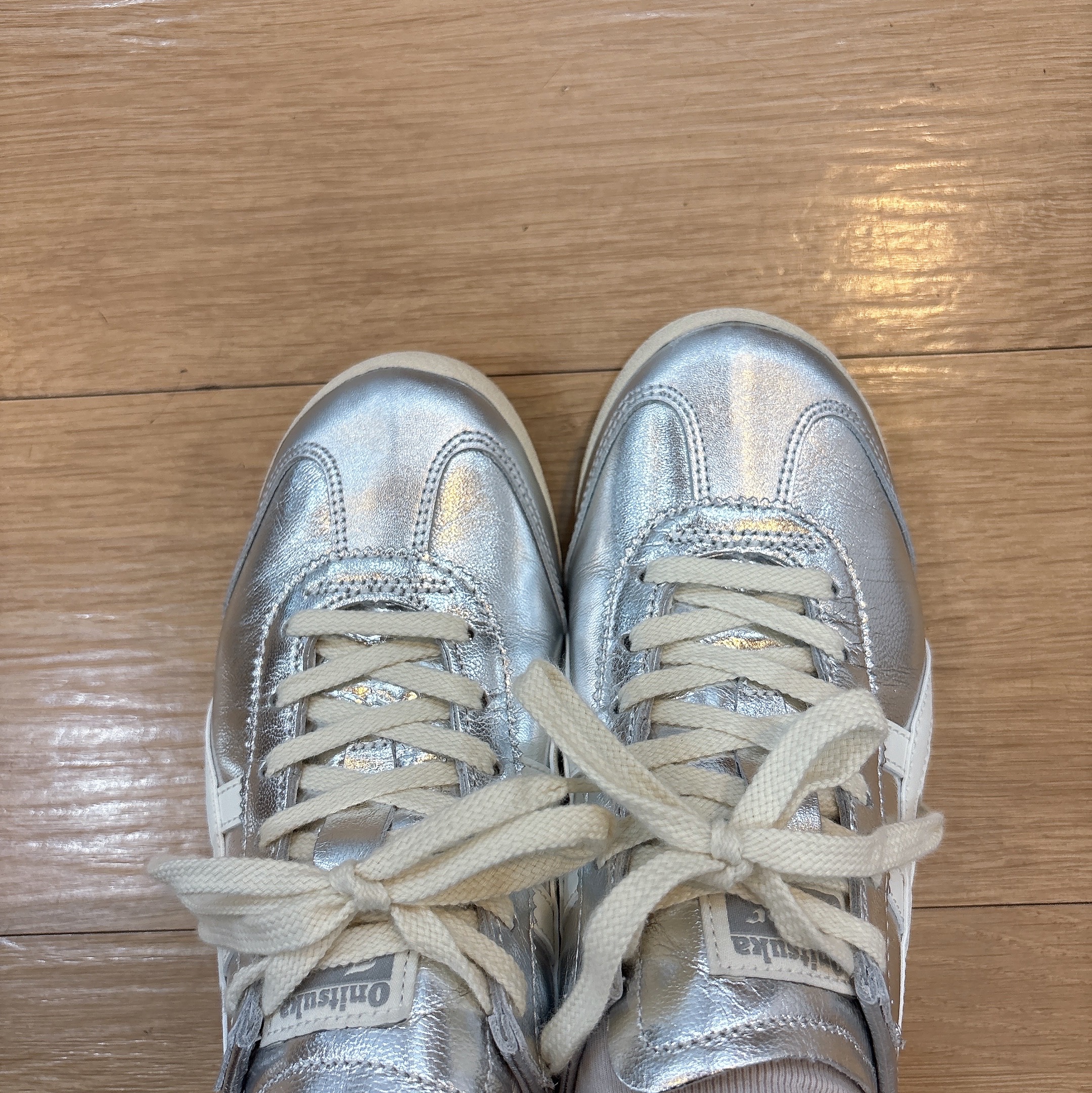 Onitsuka Tiger Mexico 66 Silver Off White 착용 스타일