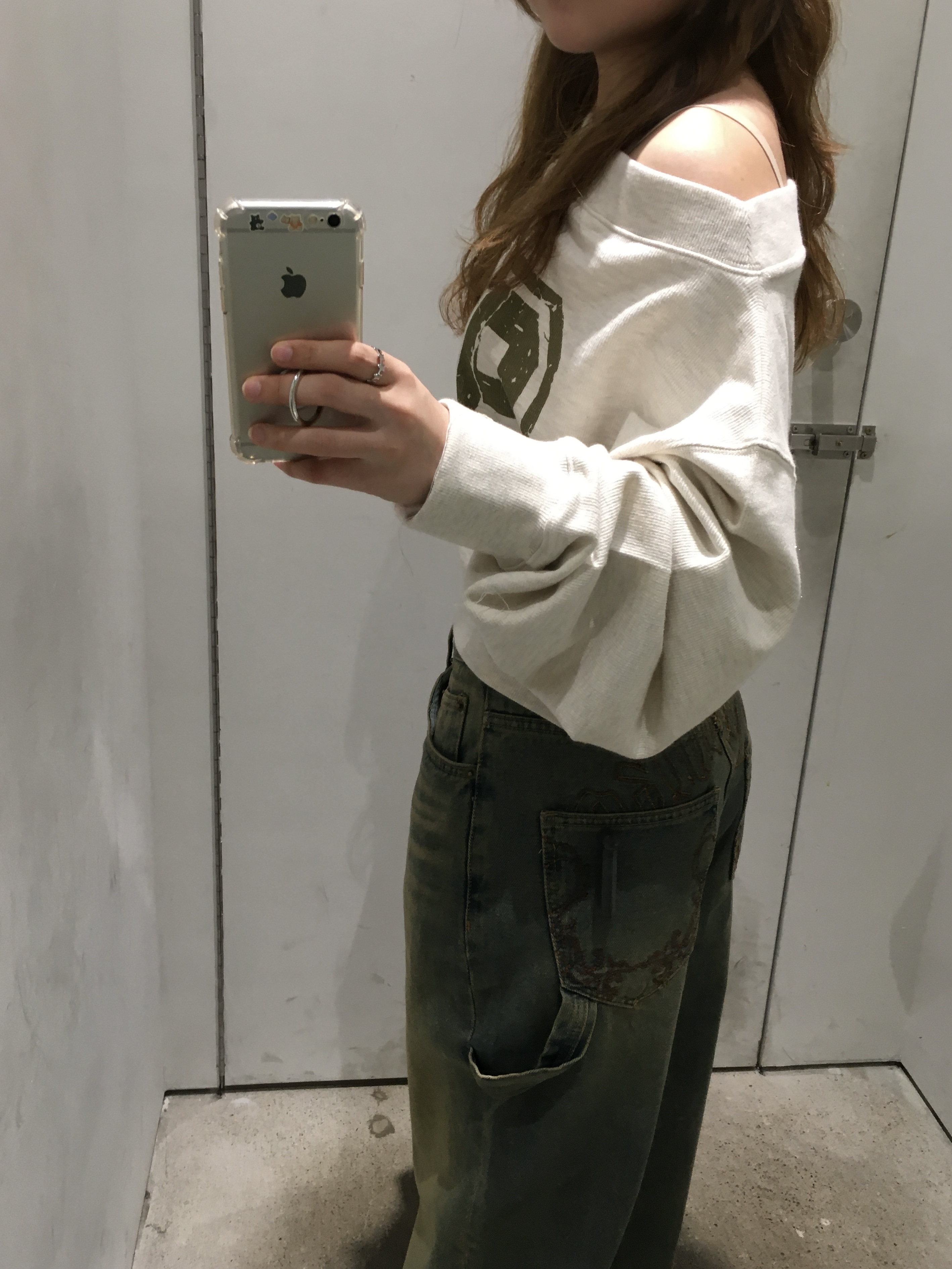 AEAE Check Star Tee Melange Grey, AEAE Check Star Tee White 착용 스타일 - 6