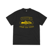 Corteiz OG Alcatraz T-Shirt Black Yellow