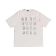 BAPE Garment Dye Logo Relaxed Fit T-Shirt Ivory
