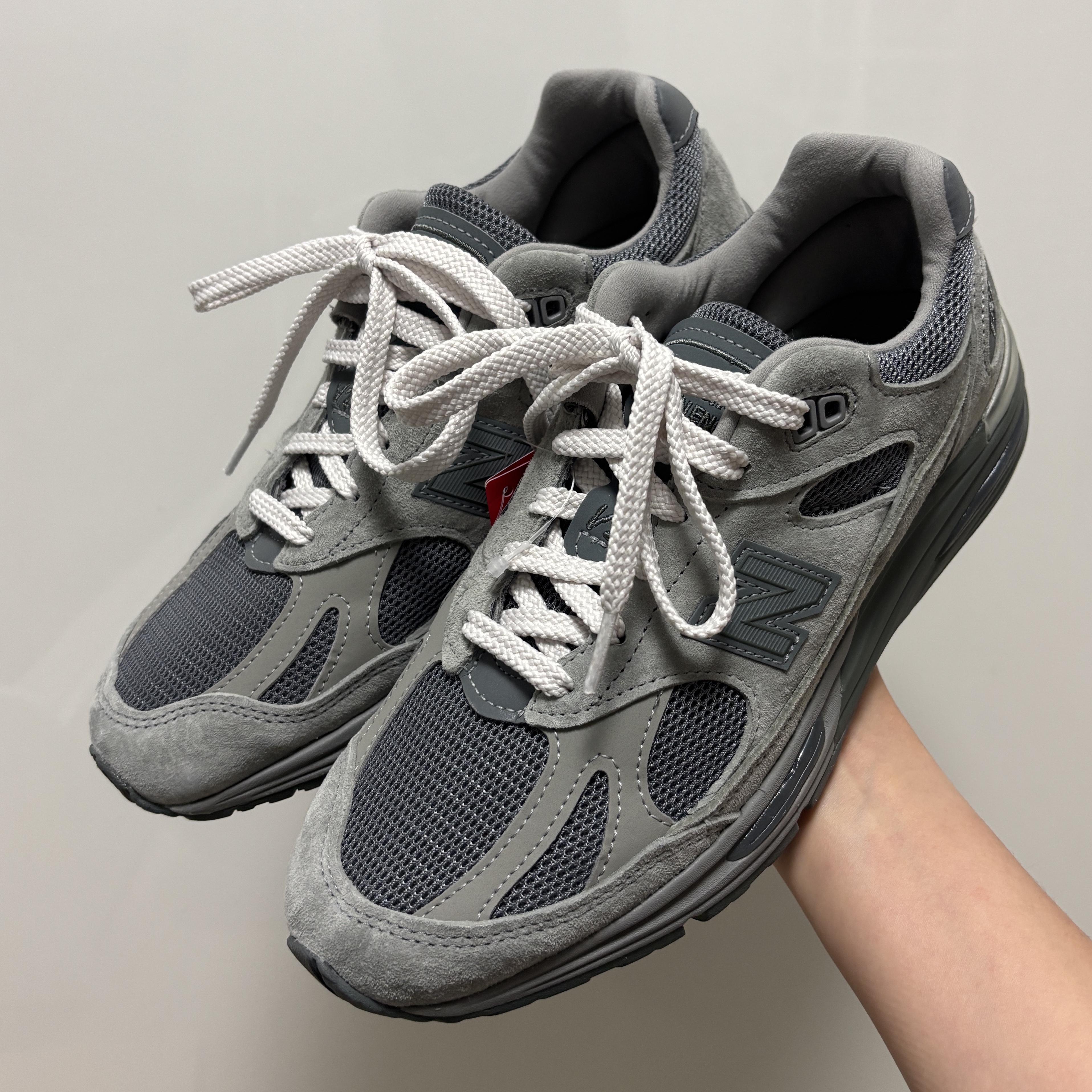 New Balance x Thisisneverthat 991v2 Made in UK Grey 착용 스타일