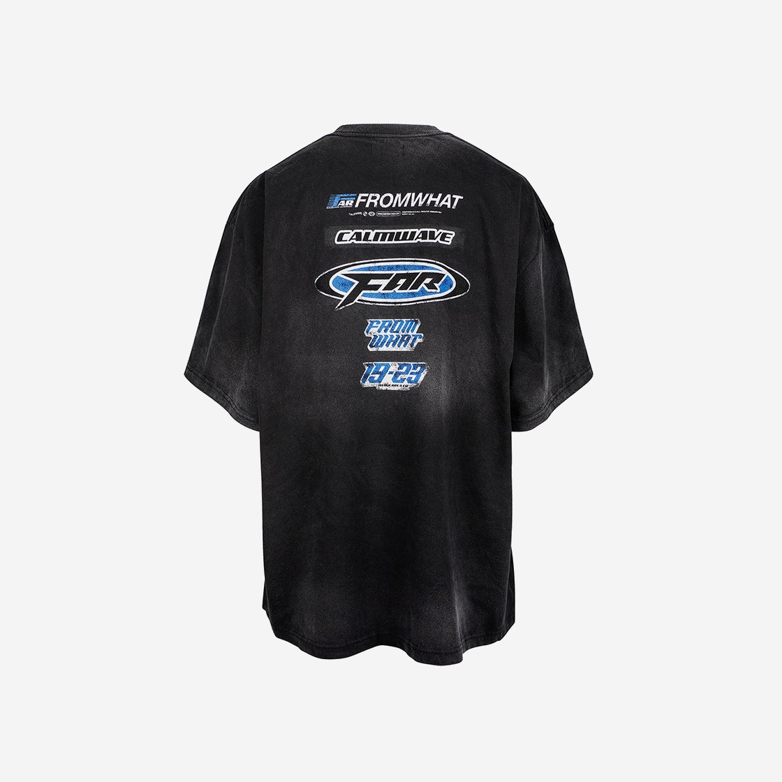 23033-1111-011-BK [더블적립]Farfromwhat Far Washed Logo T-Shirts Black - #2