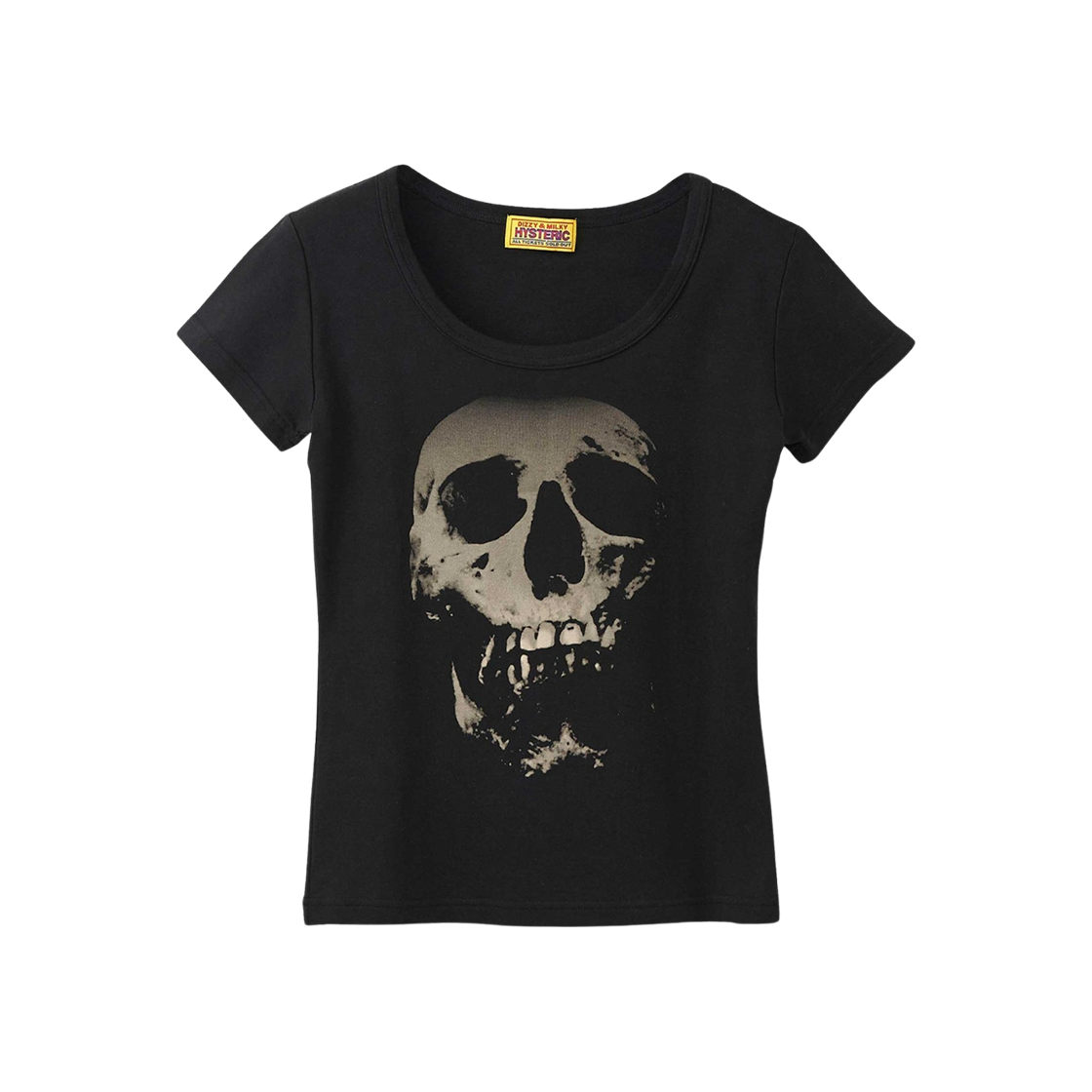 01251CT25 (W) Hysteric Glamour Skull Berry Chibi T-Shirt Black