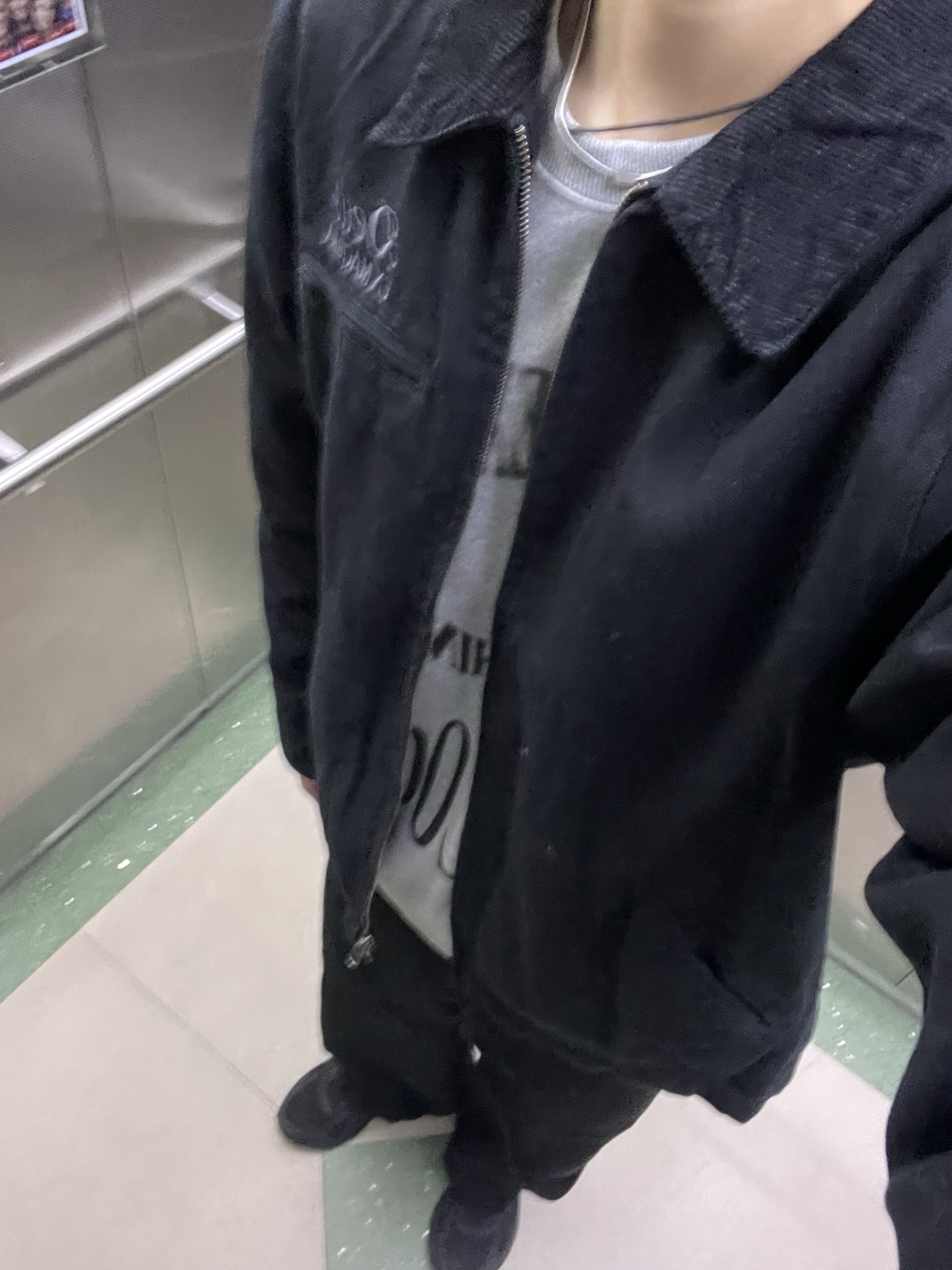 Deus Ex Machina Seoul Address Workwear Jacket Black, Asics Jog 100 2 Black 착용 스타일 - 3