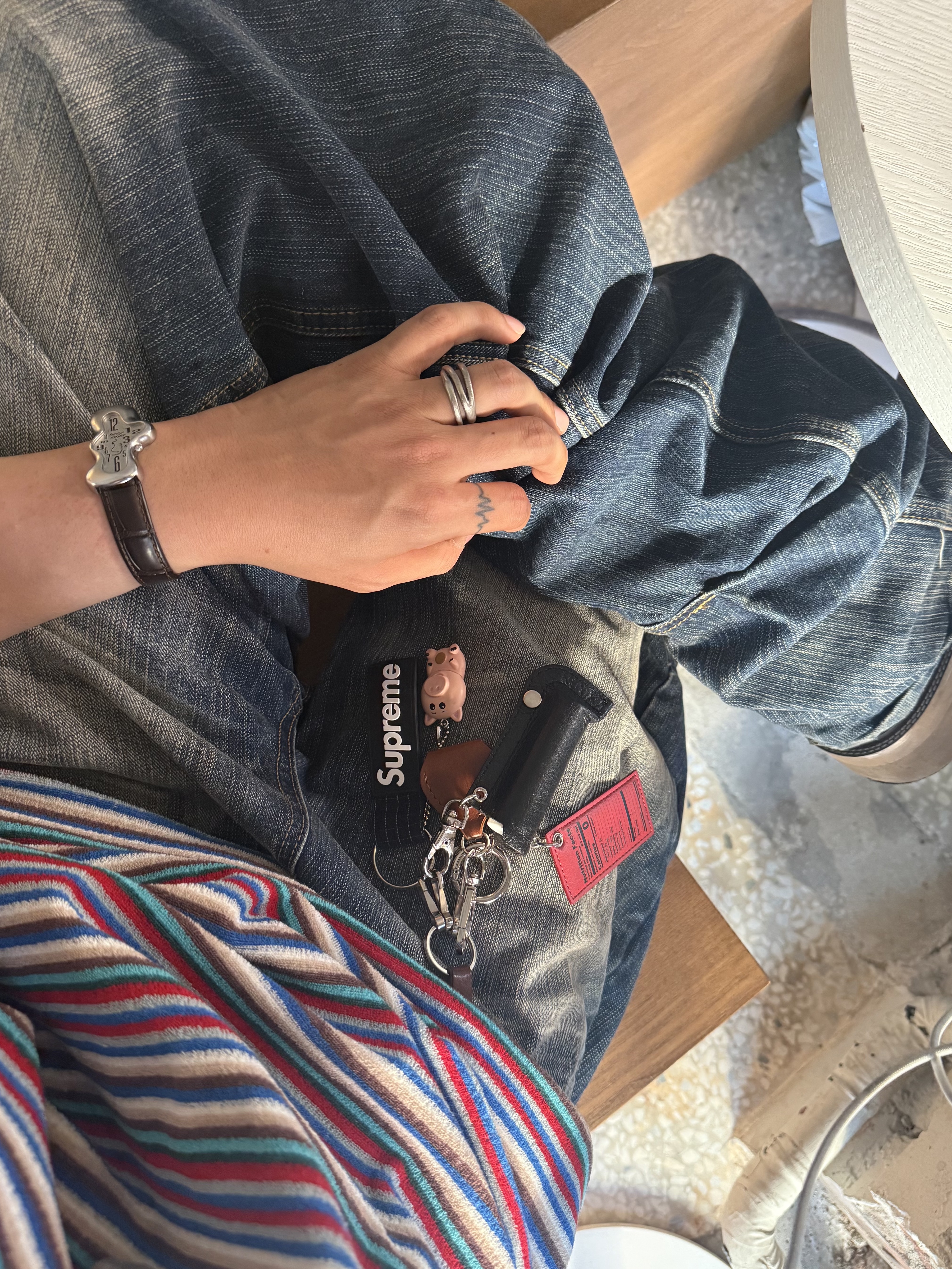Gentle Monster x Maison Margiela MM114 Black Clear, Libertiworko Librta Black 착용 스타일 - 7