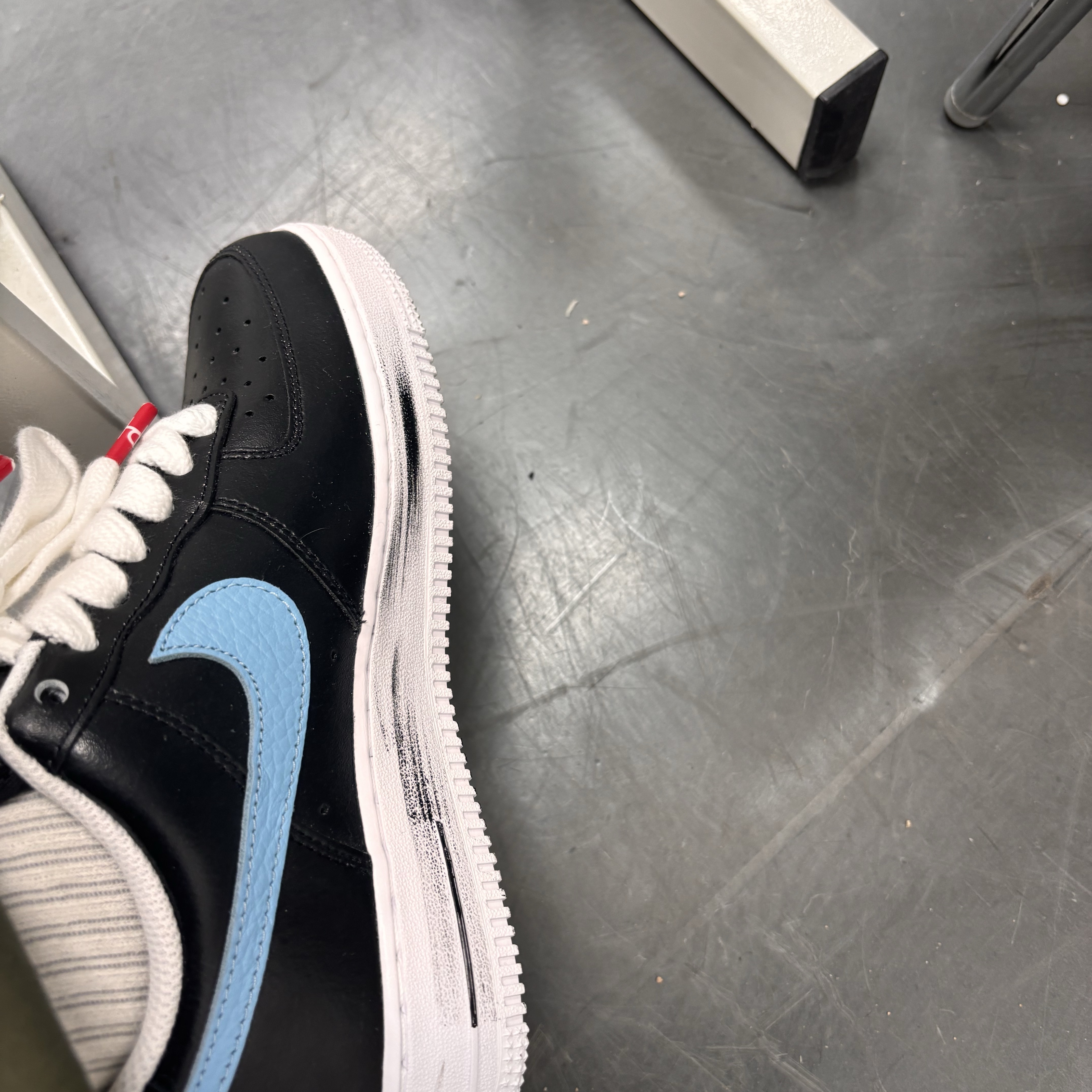 Nike x Peaceminusone Air Force 1 Low Para-Noise 3.0 Black and Multicolor 착용 스타일