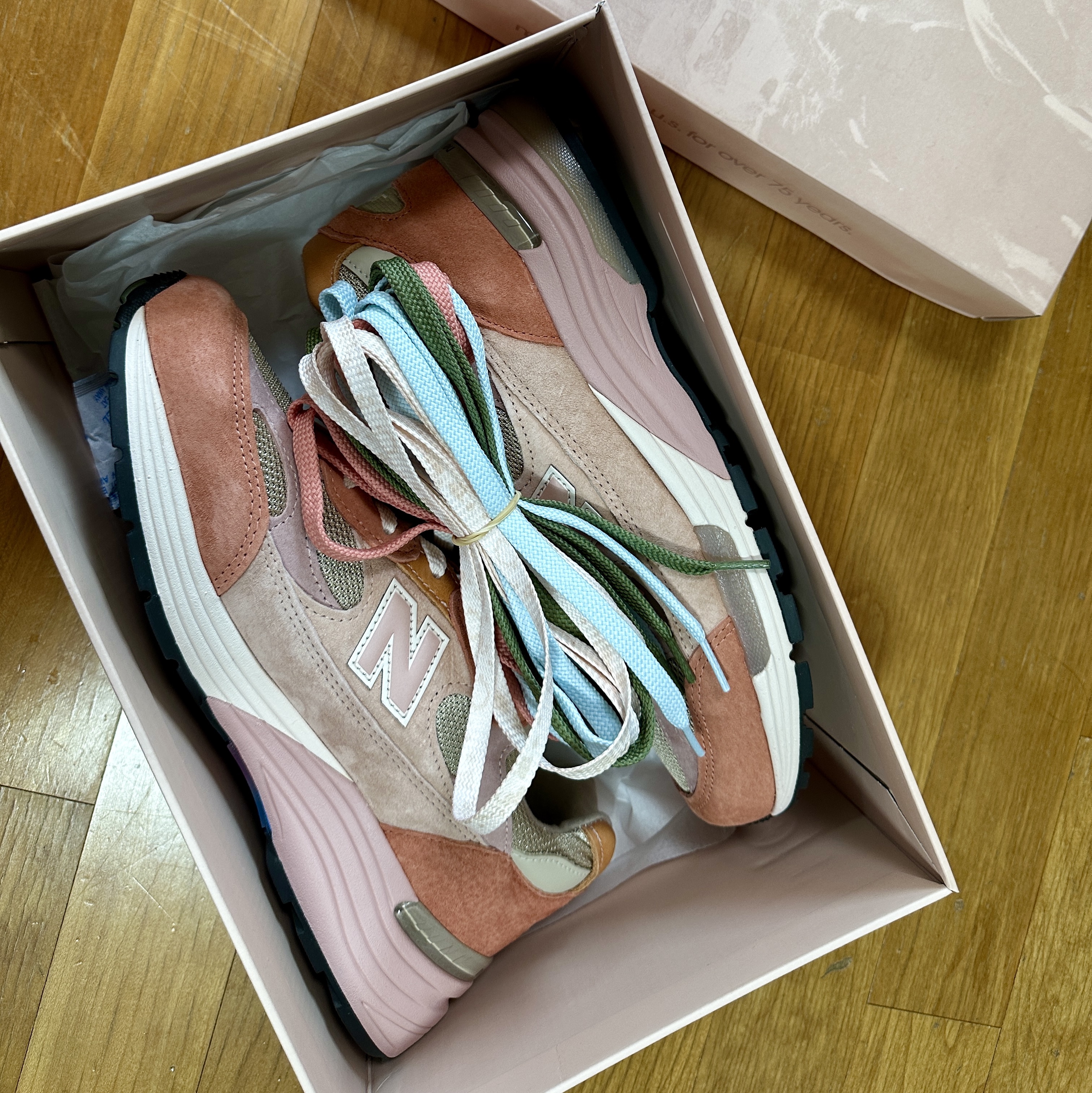 New Balance x Joe Freshgoods 992 Made in USA Aged Well 착용 스타일 - 2