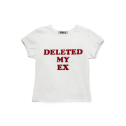 GRAILZ Deleted My Ex Crop Top White