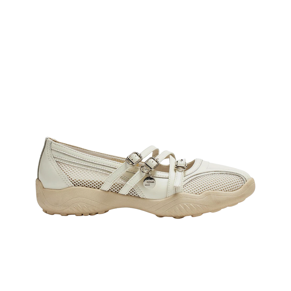(W) 마뗑킴 마뗑 메쉬 메리제인 스니커즈 아이보리((W) Matin Kim Matin Mesh Maryjane Sneakers Ivory)