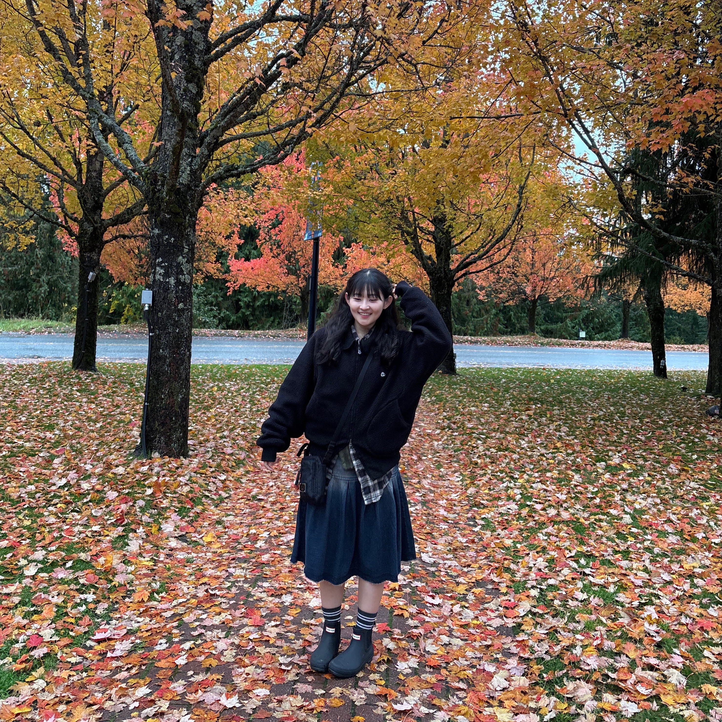(W) Hunter Play Short Rain Boots Black, Acne Studios Arvel Crossbody Face Bag Black 착용 스타일
