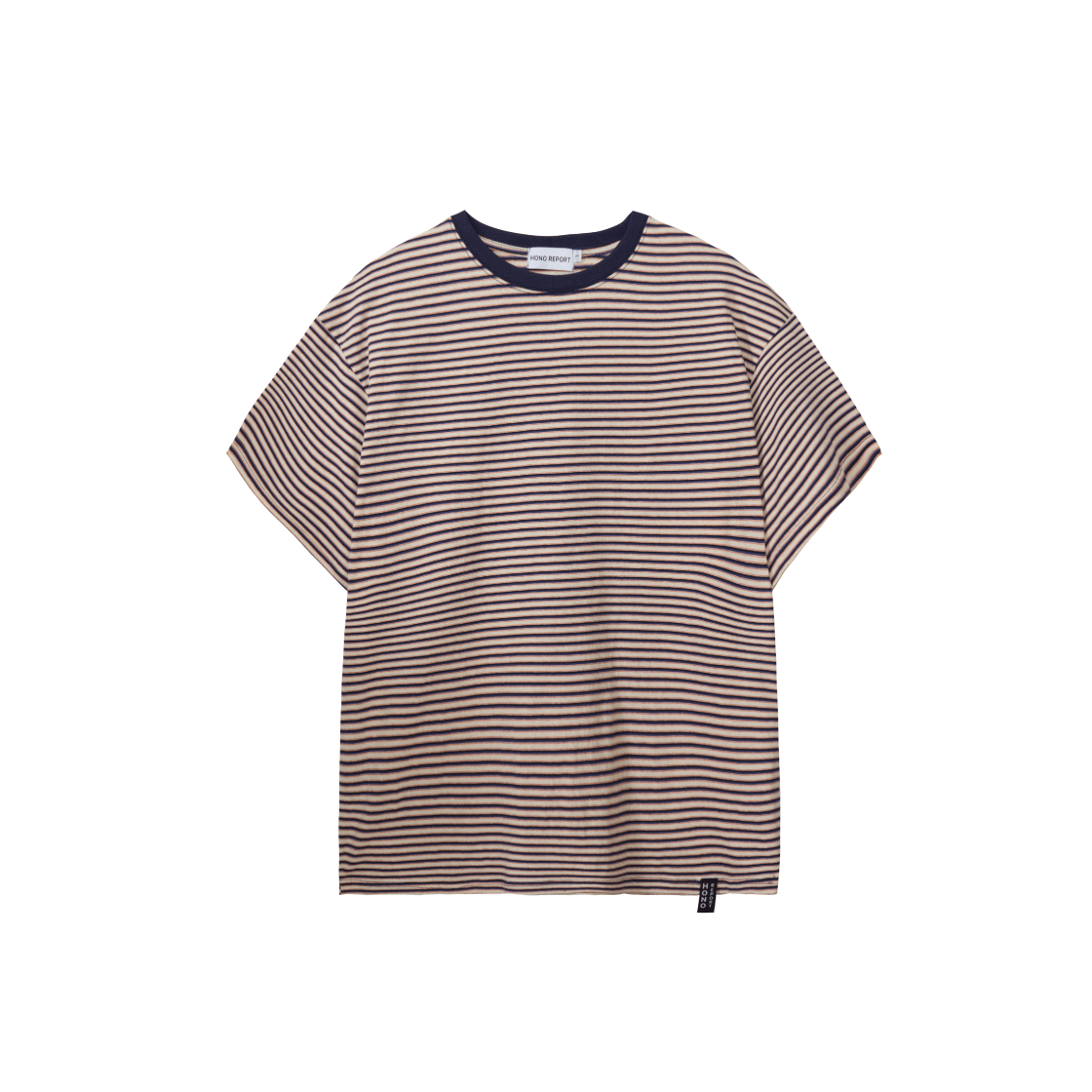 HR25SUMMER06 Hono Report Stripe T-Shirt Blue Stripe