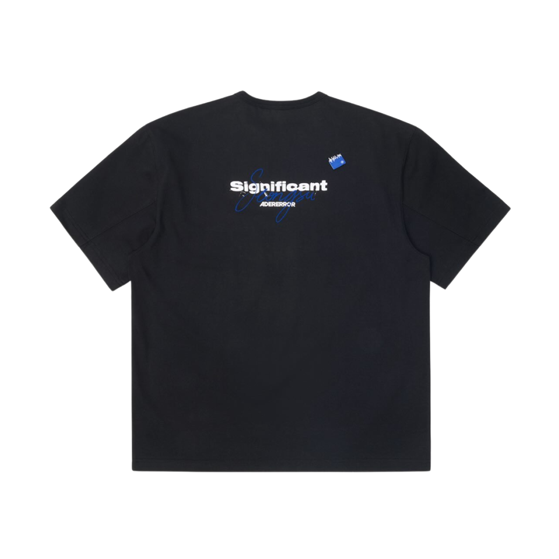 아더에러 시그니피컨트 성수 한정 티셔츠 01 블랙(Ader Error Sig; Seongsu Exclusive T-Shirt 01 Black)