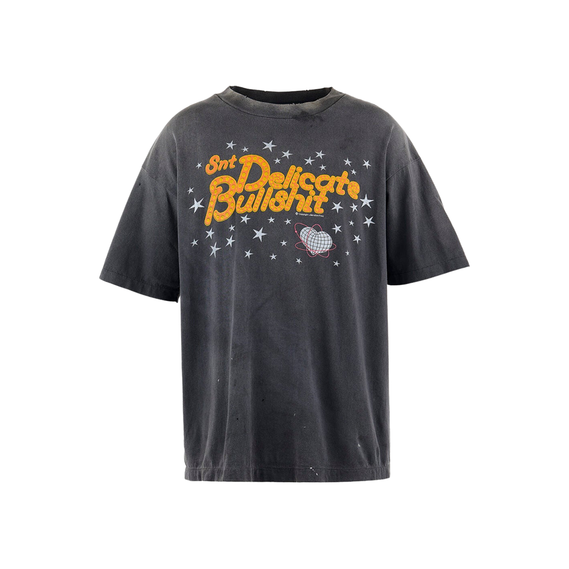 HR8-0000-003 Saint Mxxxxxx Delicate Bullshit S/S T-Shirt Black - 25SS