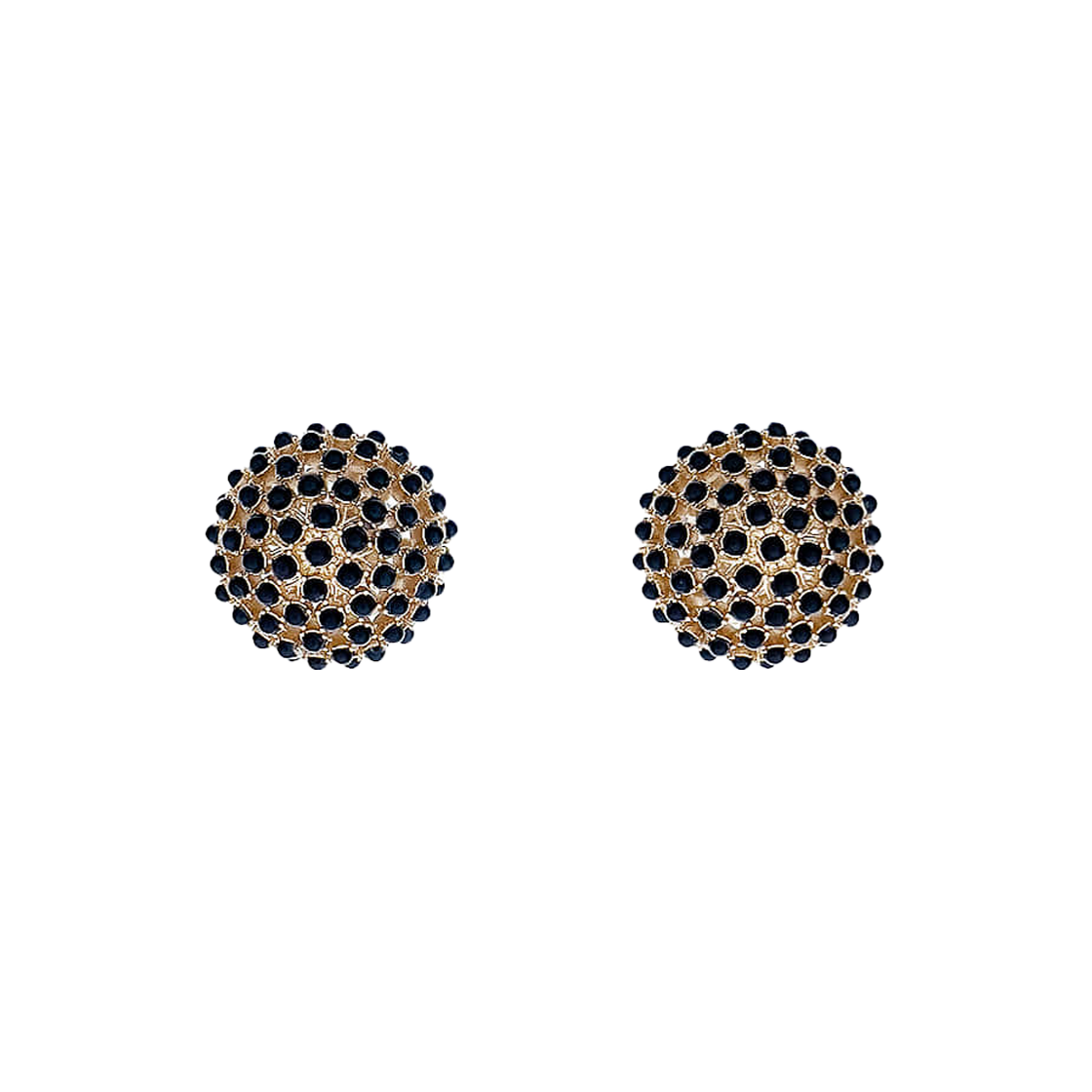 E2239WOMGM-D307 Dior Tribales Earrings Black Gold - 대표 이미지 #1