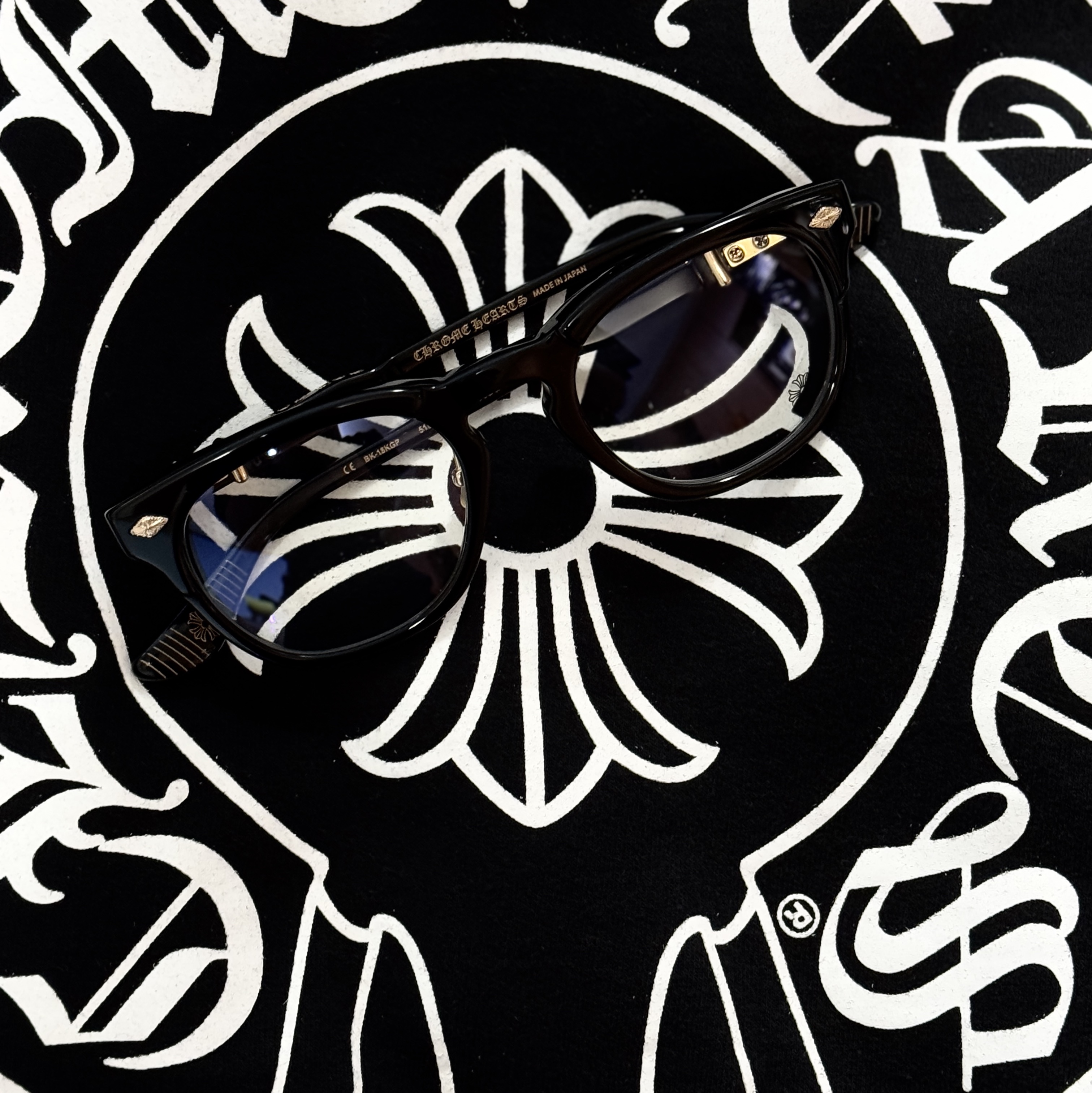 Chrome Hearts Rodsicle Black, Chrome Hearts Vagasoreass Gold Plated Matte Gold Plated 착용 스타일 - 1