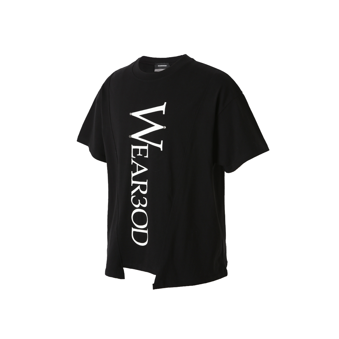 로어링라드 절개 오버 티셔츠 블랙(ROARINGRAD Incision Over T-Shirt Black)
