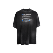 Farfromwhat Far Washed Logo T-Shirts Black