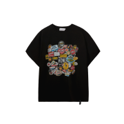 Hono Report Sticker T-Shirt Black