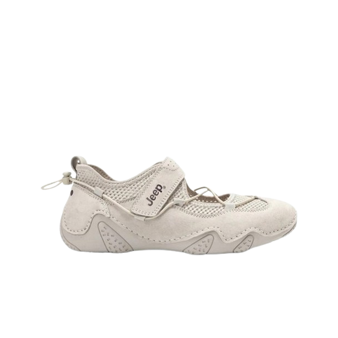 (W) 지프 슬립 레지스턴트 브리더블 로우 탑 라이트 그레이((W) Jeep Slip Resistant Breathable Low Top Light Gray)