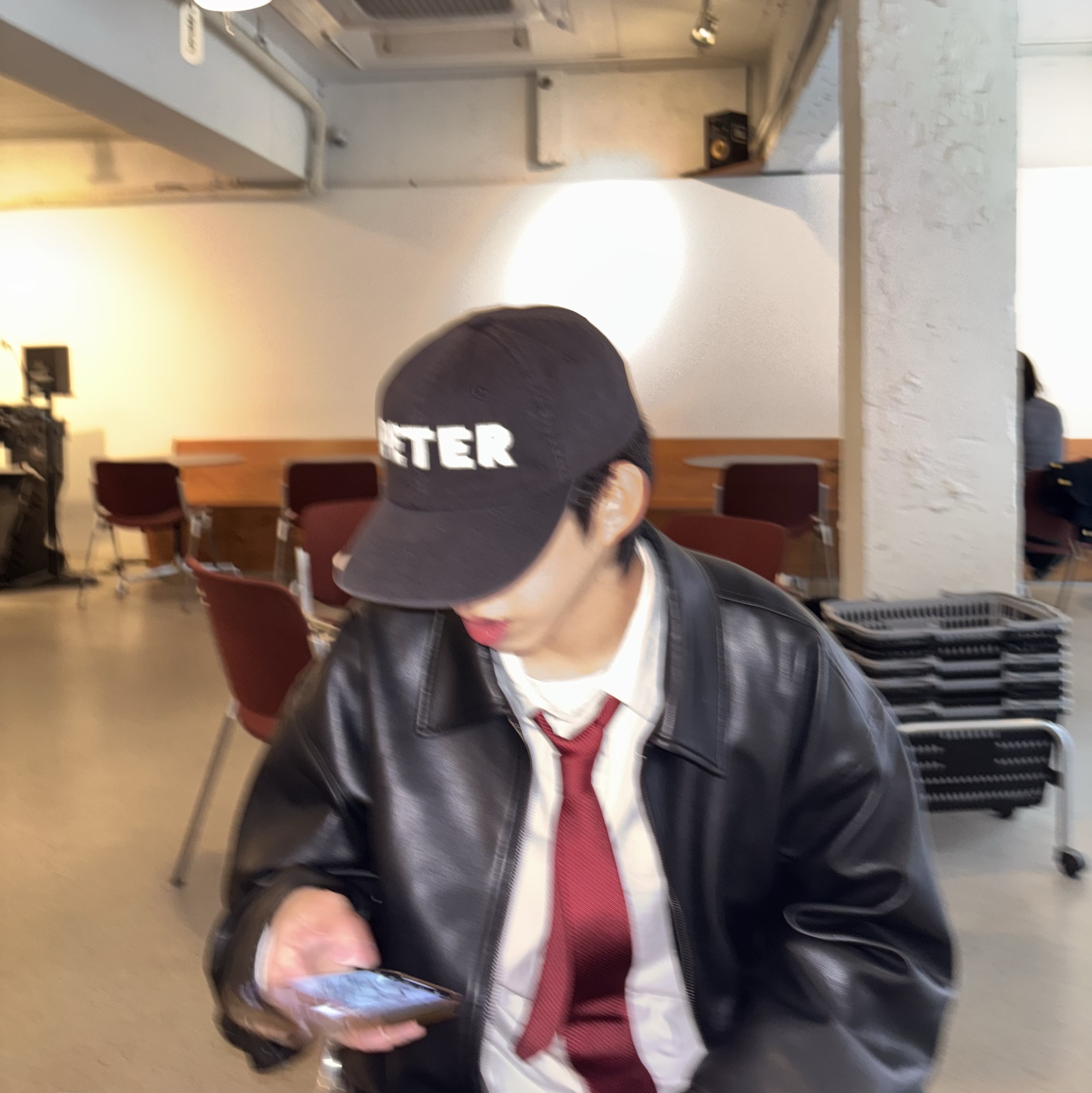 My Name is Peter 6-Panel Peter Cap Black, Nike Air Force 1 '07 Low Triple Black 착용 스타일 - 3