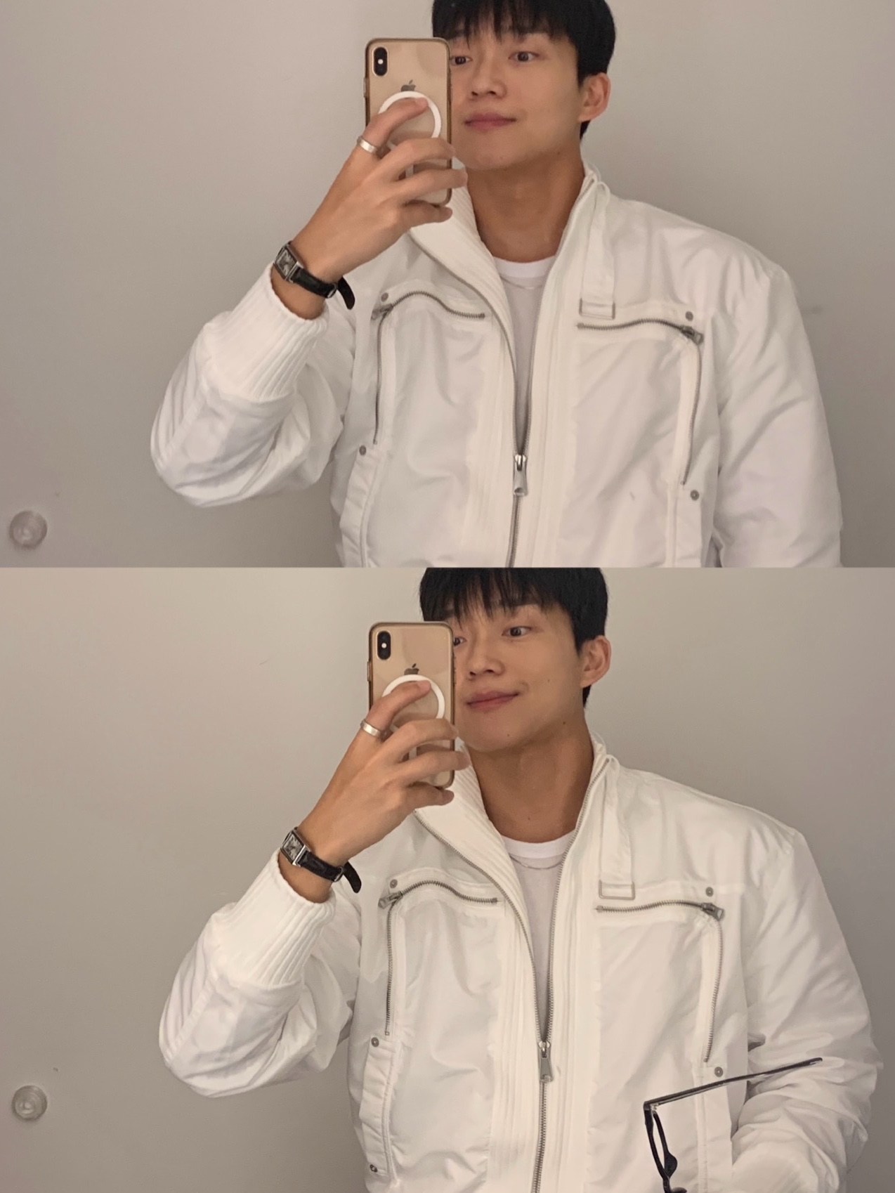 Nike Total 90 III SP Metallic Silver and Black, Casio LTP-V007L-7B1 착용 스타일 - 3
