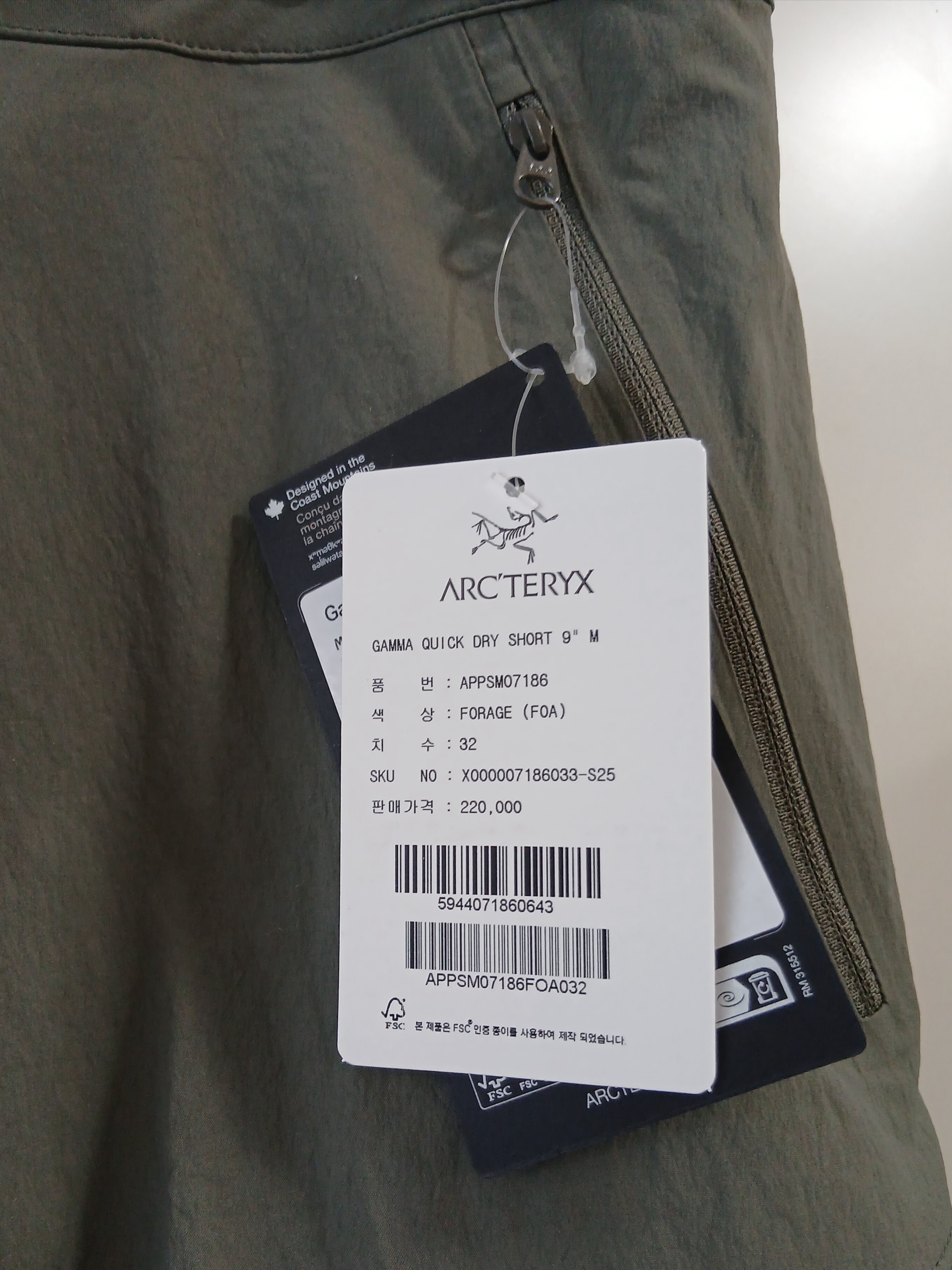 Arc'teryx Gamma Quick Dry Shorts 9 Inch Black 착용 스타일 - 2