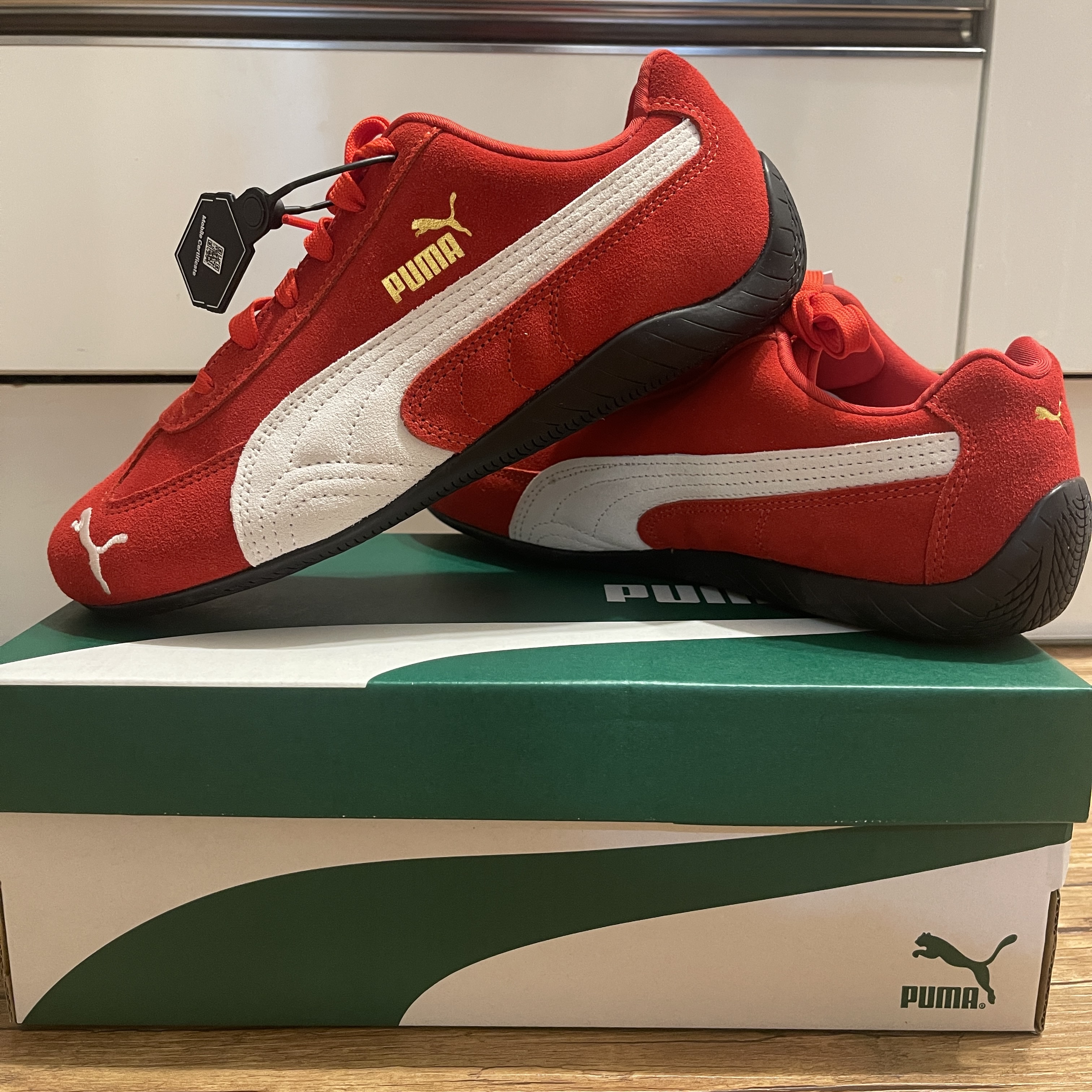 Puma Speedcat OG Red White 착용 스타일