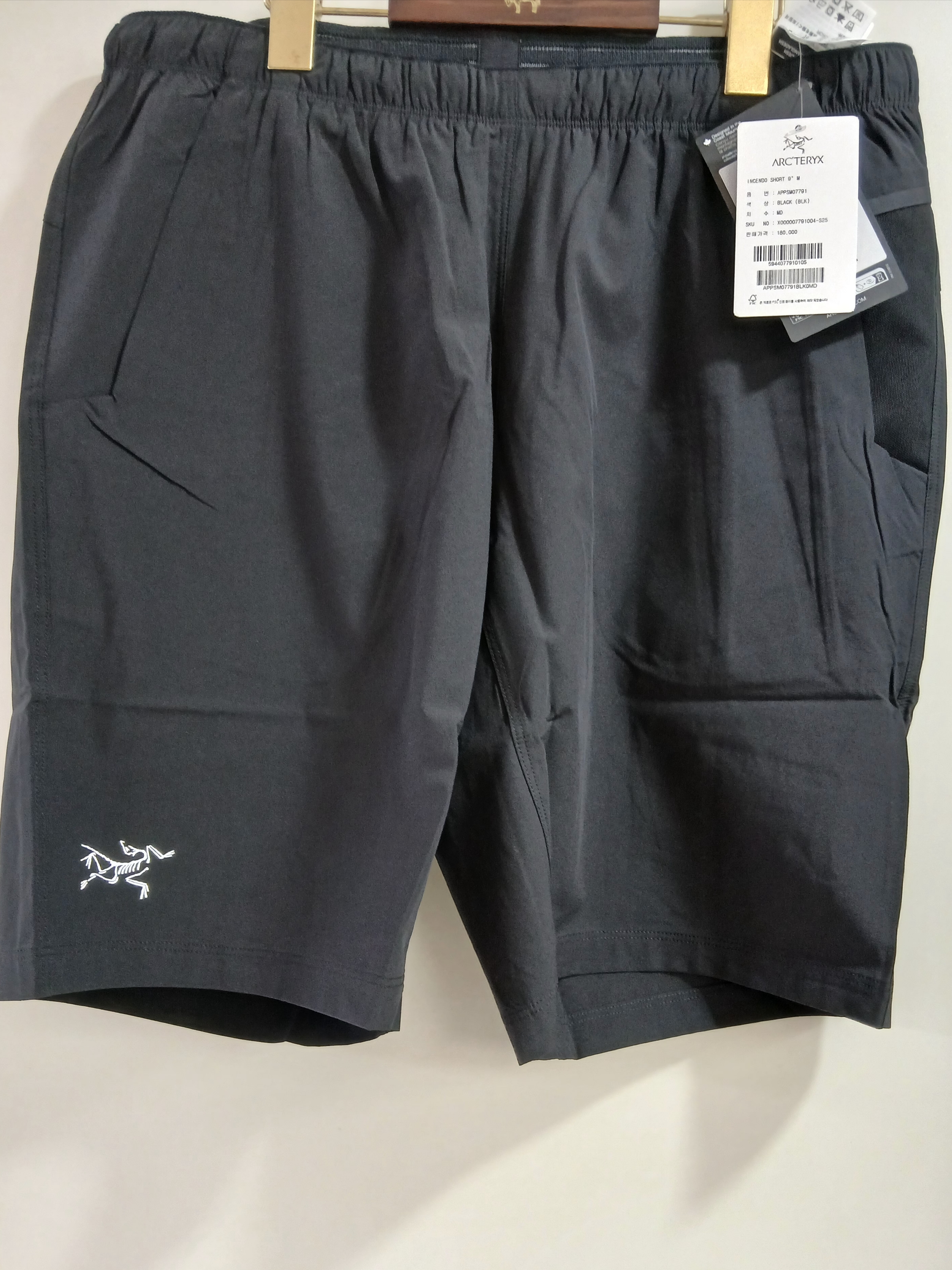 Arc'teryx Incendo Shorts 9 Inch Black 착용 스타일 - 1