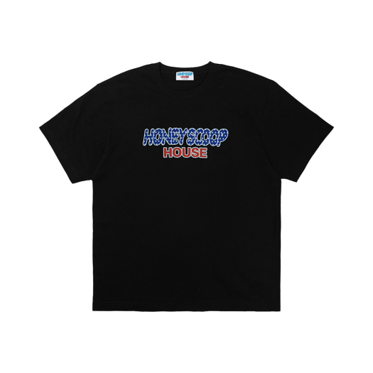 HSH25TS102BK Honey Scoop House Flag Logo Tee Black