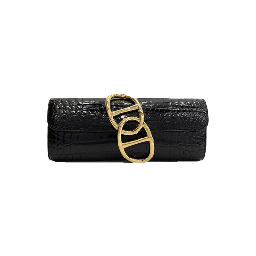 ITMV3ESC4FNG Hermes Niloticus Egee Clutch Black Gold