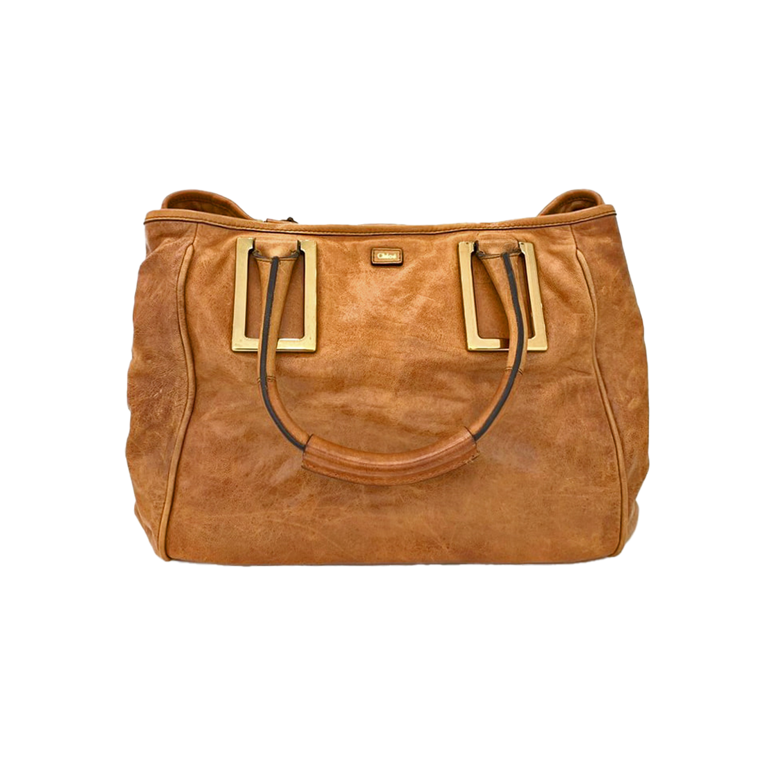 끌로에 토트백 브라운