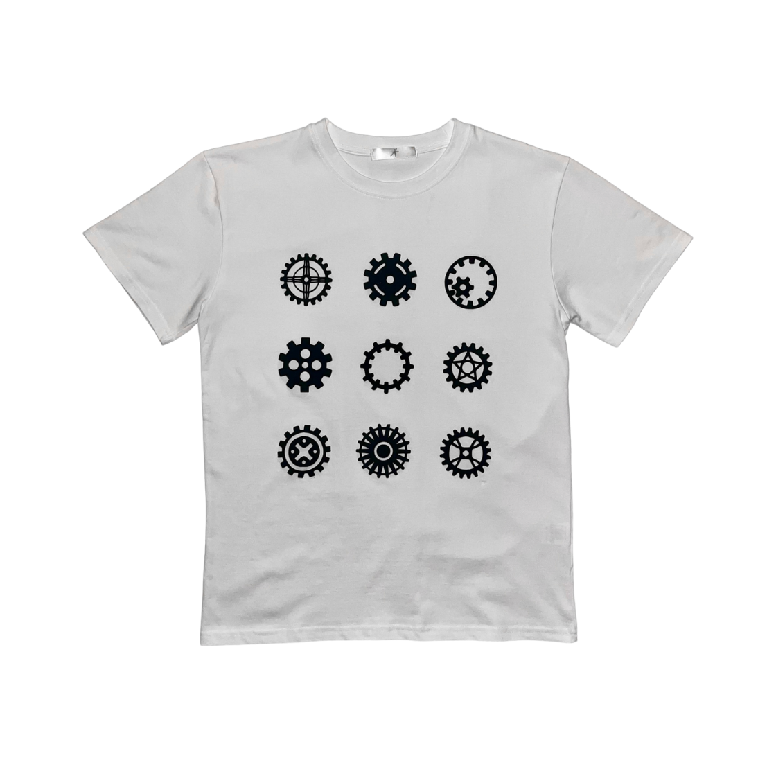 스모크어스타 나인 기어 티셔츠 화이트(Smokeastar Nine Gears T-Shirts White)