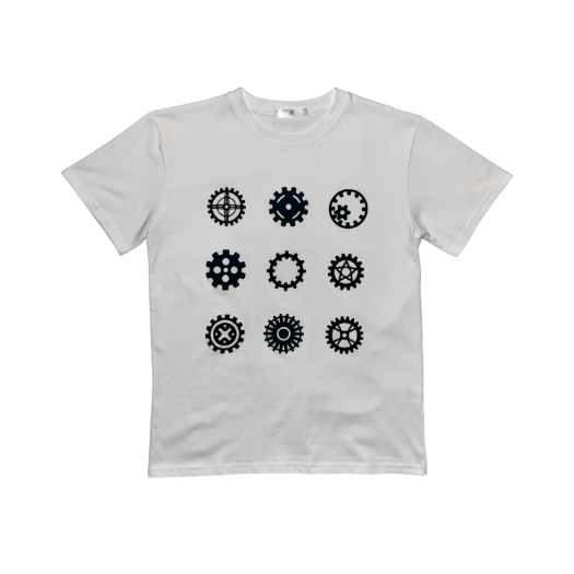 SM00016 Smokeastar Nine Gears T-Shirts White